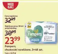 Rossmann Chusteczki nawilżane Pampers Aqua Pure oferta