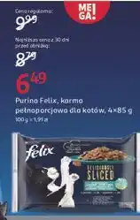 Rossmann Karma dla kota rybne smaki Purina Felix Deliciously Sliced oferta