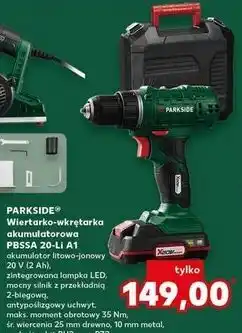 Kaufland Wiertarko-wkrętarka akumulatorowa 20 v Parkside oferta