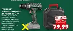 Kaufland Wiertarko-wkrętarka akumulatorowa 20v pabs 20-li h9 Parkside oferta