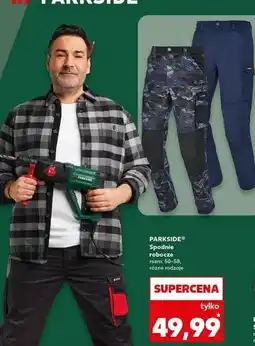 Kaufland Spodnie robocze męskie 50-58 Parkside oferta