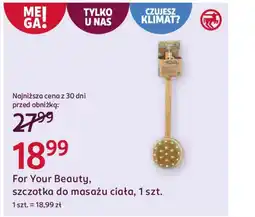 Rossmann For Your Beauty, szczotka do masażu ciała oferta