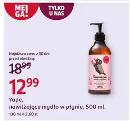 Rossmann Yope, nawilżające mydło w płynie oferta