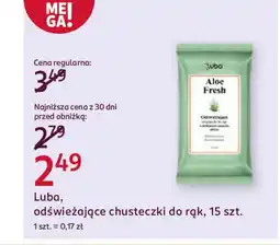 Rossmann Luba, odświeżające chusteczki do rąk oferta