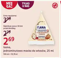 Rossmann Isana, jednominutowa maska do włosów oferta
