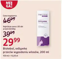 Rossmann Biotebal, odżywka przeciw wypadaniu włosów oferta