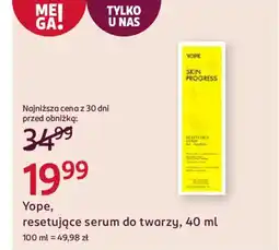 Rossmann Yope, resetujące serum do twarzy oferta