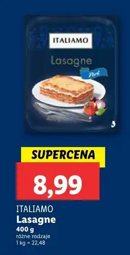 Lidl Lasagne różne rodzaje ITALIAMO oferta