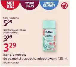 Rossmann Isana, zmywacz do paznokci o zapachu migdałowym oferta