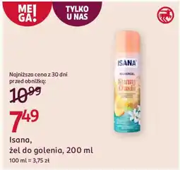 Rossmann Isana żel do golenia oferta