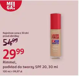 Rossmann Rimmel, podkład do twarzy SPF 20 oferta