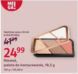 Rossmann Rimmel, paleta do konturowania oferta