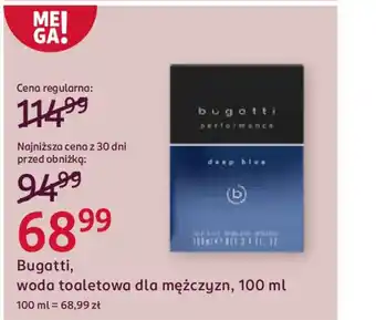 Rossmann Bugatti, woda toaletowa dla mężczyzn oferta