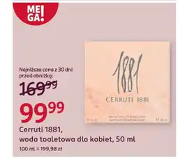 Rossmann Cerruti 1881, woda toaletowa dla kobiet oferta