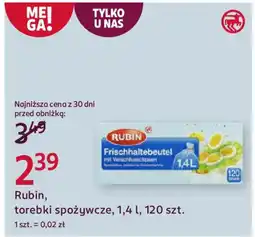 Rossmann Rubin, torebki spożywcze oferta