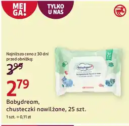 Rossmann Babydream chusteczki nawilżane oferta