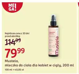 Rossmann Mustela, mleczko do ciała dla kobiet w ciąży oferta