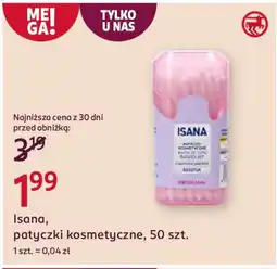 Rossmann Isana, patyczki kosmetyczne oferta