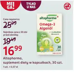 Rossmann Altapharma, suplement diety w kapsułkach oferta