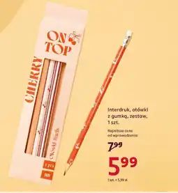 Rossmann Interdruk, ołówki z gumką, zestaw oferta