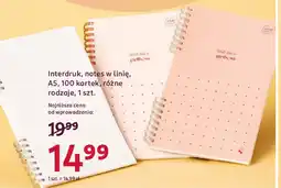 Rossmann Interdruk, notes w linię, A5, 100 kartek oferta