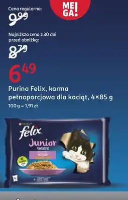 Rossmann Purina Felix, karma pełnoporcjowa dla kociąt oferta