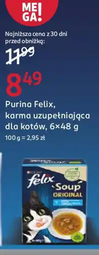 Rossmann Purina Felix, karma uzupełniająca dla kotów oferta