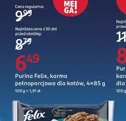Rossmann Purina Felix, karma pełnoporcjowa dla kotów oferta