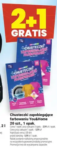 Twój Market Chusteczki zapobiegające farbowaniu You&Home oferta