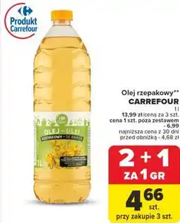 Carrefour Olej rzepakowy Carrefour 1L oferta