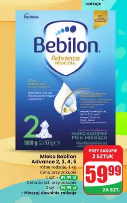 Dino Mleko Bebilon Advance 2, 3, 4, 5 różne rodzaje oferta