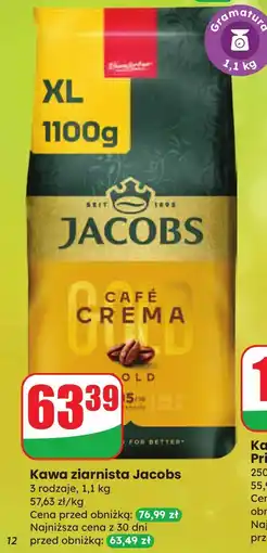 Dino Kawa ziarnista Jacobs Café Crema oferta