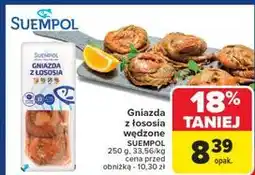 Carrefour Gniazdka wędzone z łososia Suempol oferta