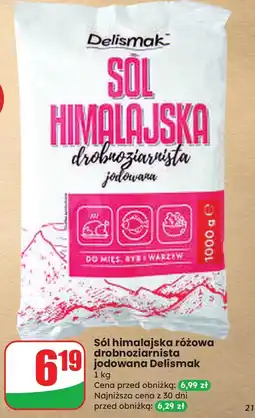 Dino Sól himalajska różowa drobnoziarnista jodowana Delismak oferta