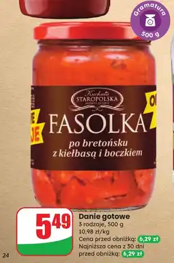 Dino Danie gotowe fasolka po bretońsku Staropolska oferta