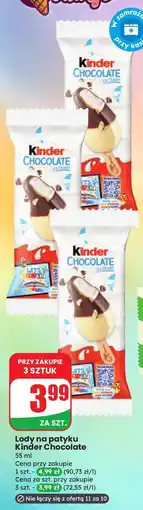 Dino Lody na patyku Kinder Chocolate oferta
