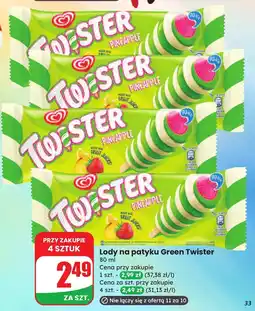 Dino Lody na patyku Green Twister oferta