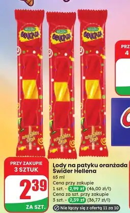 Dino Lody na patyku oranżada Świder Hellena oferta