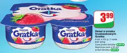 Dino Deser Gratka o smaku truskawkowym Danone oferta