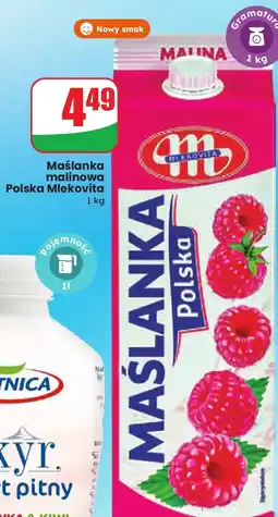 Dino Maślanka malinowa Polska Mlekovita oferta