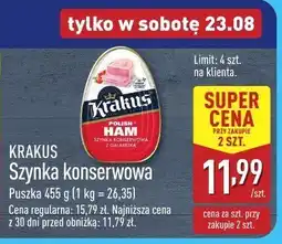 ALDI Szynka konserwowa Krakus oferta