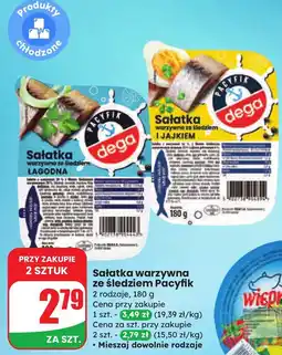 Dino Sałatka warzywna ze śledziem Pacyfik Dega oferta