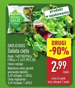 ALDI Sałata cięta, różne rodzaje Daylicious oferta