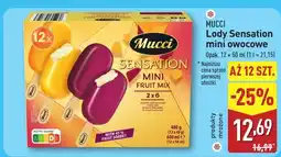 ALDI Lody Mucci Sensation mini owocowe 12-pak oferta