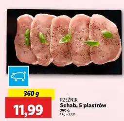 Lidl Schab, 5 plastrów Rzeźnik oferta