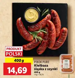 Lidl Kiełbasa śląska z szynki PIKOK PURE oferta