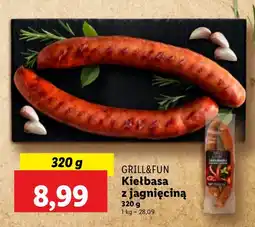 Lidl Kiełbasa z jagnięciną GRILL&FUN oferta