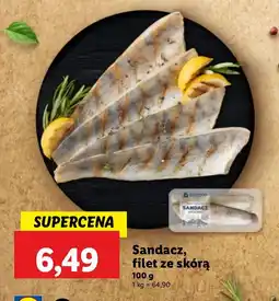 Lidl Sandacz filet ze skórą Lidl oferta