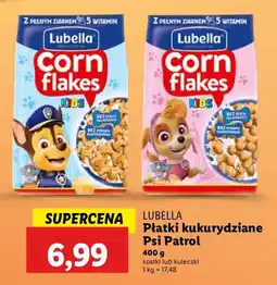 Lidl Płatki kukurydziane Psi Patrol Lubella oferta