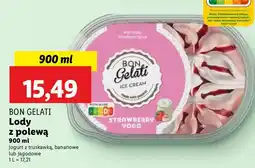 Lidl Lody Bon Gelati z polewą truskawkowe oferta
